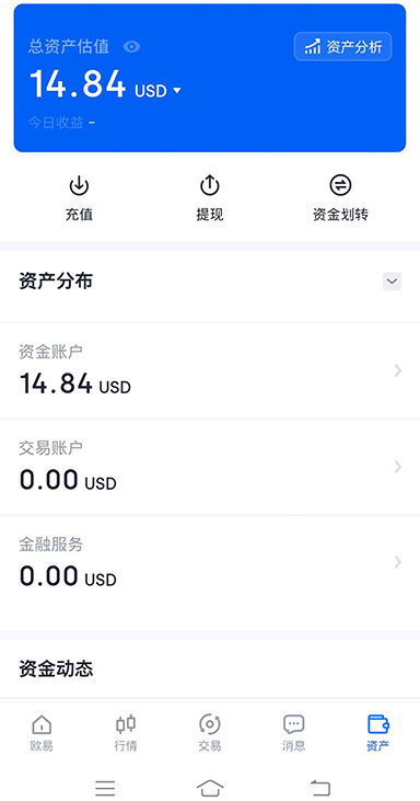 余额明细界面